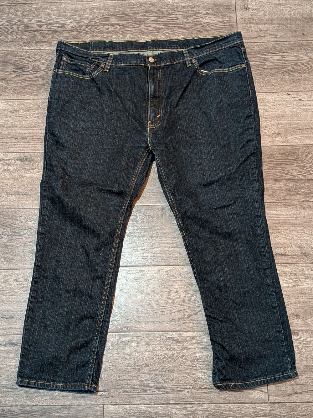 Levi's 541 Athletic Taper Jeans Men 46x29 Dark Wash Indigo Blue Measures 47x28